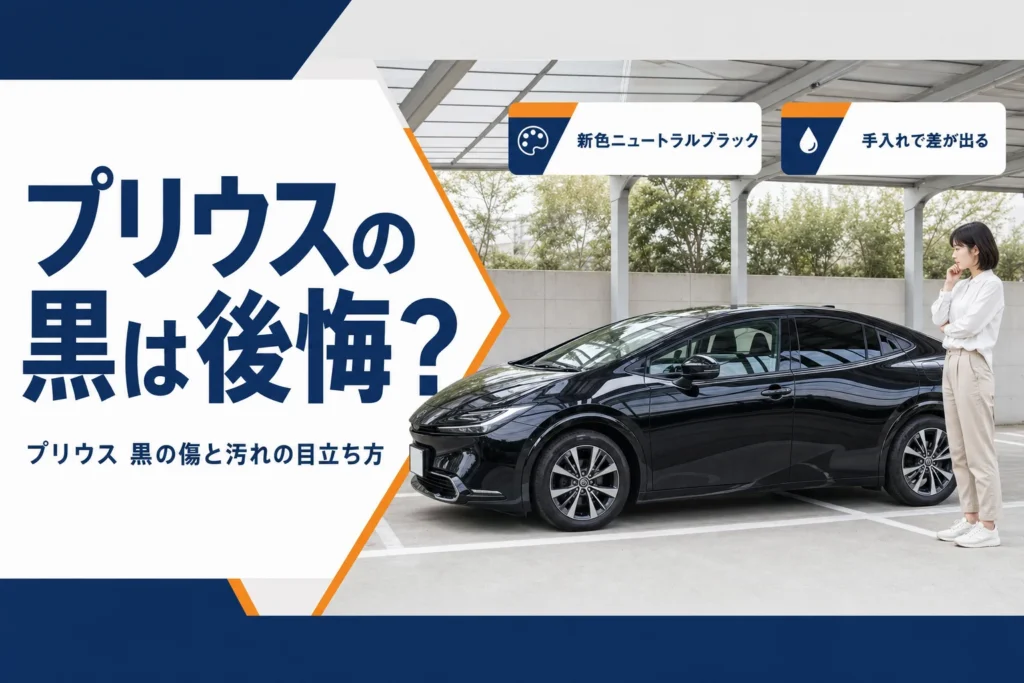 黒い現行プリウスのアイキャッチ