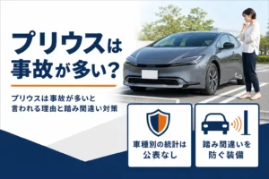 プリウスは事故が多いと言われる理由と対策を示したアイキャッチ