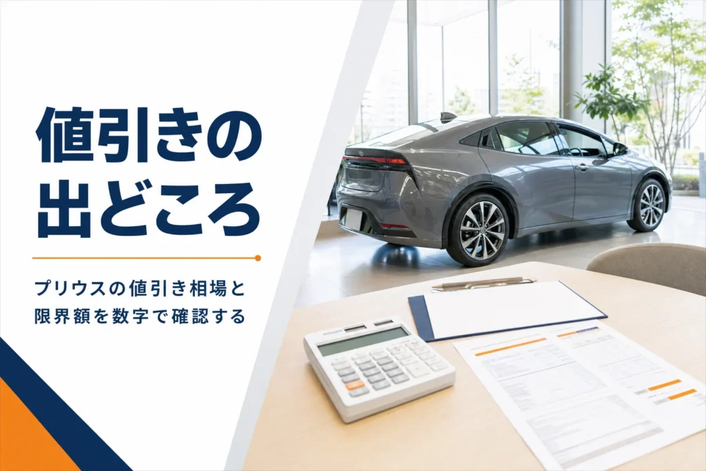 プリウスの値引き相場と交渉の順番を解説する記事のアイキャッチ