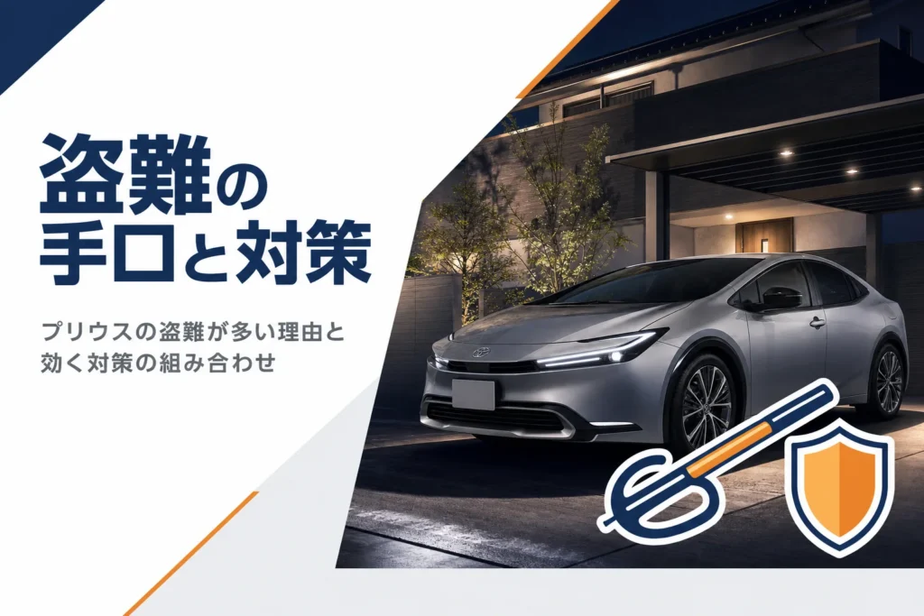 プリウスの盗難対策を考えるイメージ