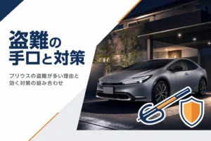 プリウスの盗難対策を考えるイメージ